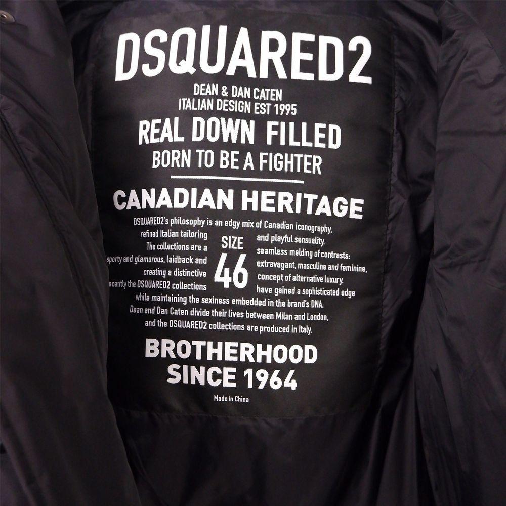 سترة رجالية من النايلون الأسود من Dsquared²