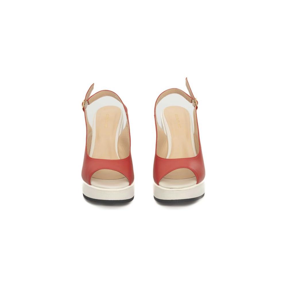 Cerruti 1881 Red Calfskin Sandal