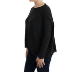 Costume National Elegant Gray Crewneck Sweater Costume National Black