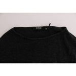 Costume National Elegant Gray Crewneck Sweater Costume National Black