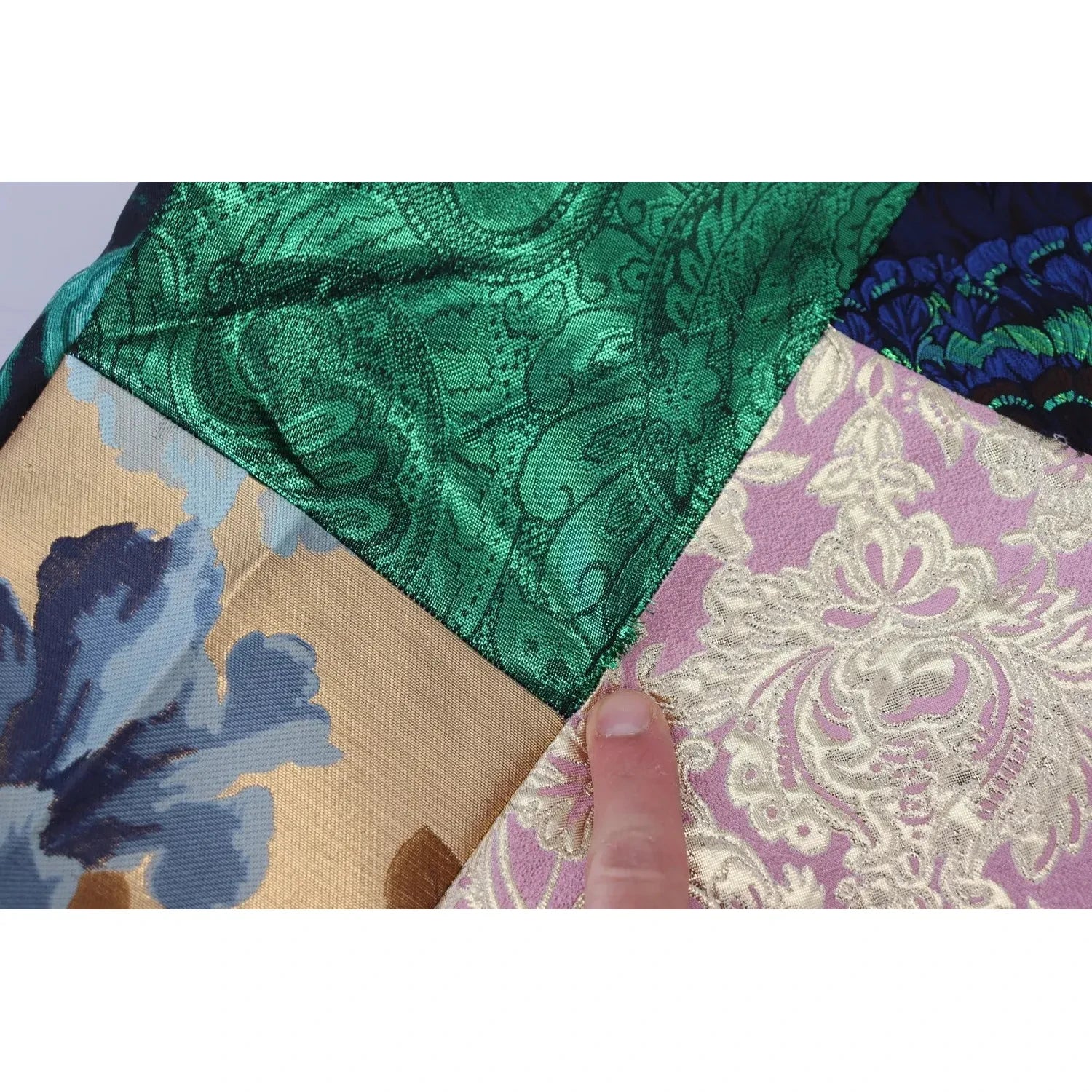 Dolce & Gabbana Multicolor Jacquard Patchwork Shift Mini Dress