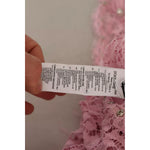 Dolce & Gabbana Shift Lilac Lace Feathers Long Sleeves Dress