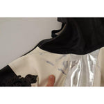 Dolce & Gabbana Black Leather Hooded Blouson Jacket Dolce & Gabbana Dark Gray