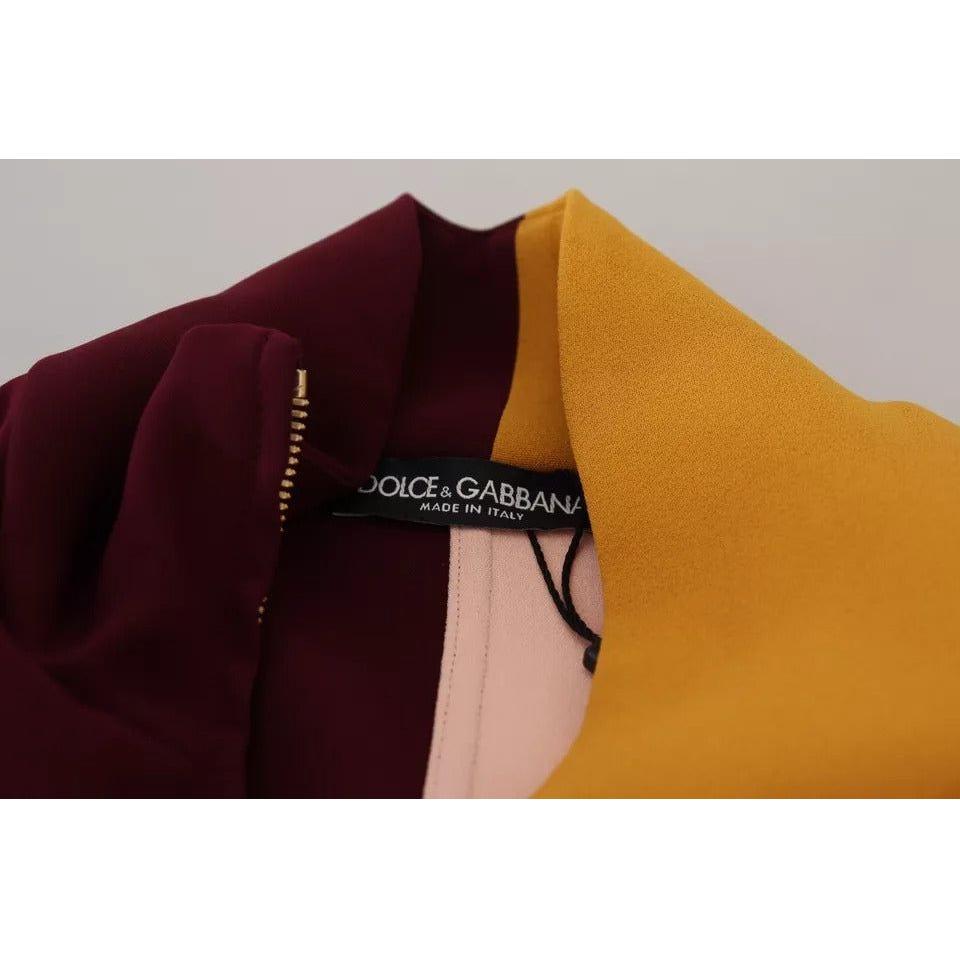 سترة دولتشي آند غابانا متعددة الألوان من الفيسكوز بسحاب كامل