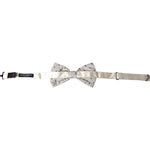 Dolce & Gabbana White Black Polka Dot Polyester Bow Tie Men