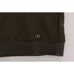 Daniele Alessandrini Elegant Green Cotton Hooded Sweater Daniele Alessandrini Gray