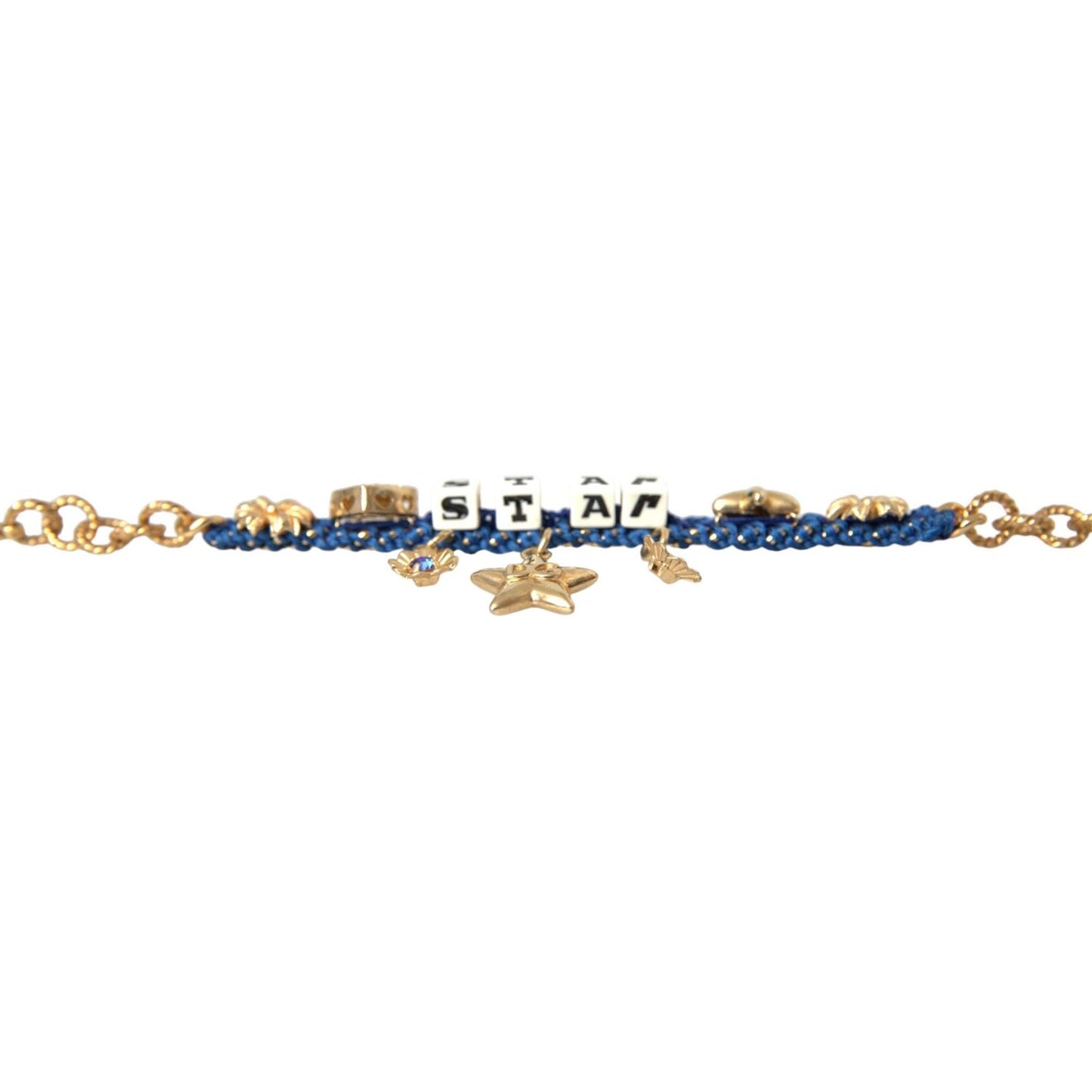 Dolce & Gabbana Gold Tone Brass Chain Star Fashion Bracelet Bracelet