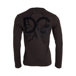 Dolce & Gabbana Brown DG Logo Crewneck Pullover Sweater