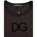 Dolce & Gabbana Brown DG Logo Crewneck Pullover Sweater