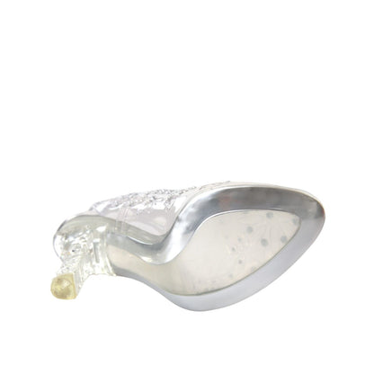 Dolce & Gabbana Clear Floral Crystal Heels CINDERELLA Shoes