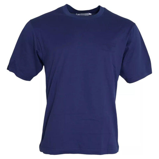 Dolce & Gabbana Royal Blue Round Neck Short Sleeve T-shirt TSH85087-44