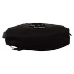 Dolce & Gabbana Black Nylon Leather DG Logo Patch Messenger Cross Body Bag VAS12730
