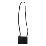 Dolce & Gabbana Black Leather Bifold Shoulder Sling Women Wallet Dolce & Gabbana Dark Slate Gray