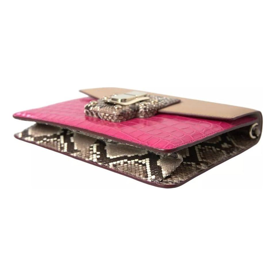 حقيبة كتف LUCIA من الجلد متعدد الألوان من دولتشي آند غابانا