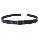 Dolce & Gabbana Blue Leather Gold Metal Buckle Men Belt BEL9114-90