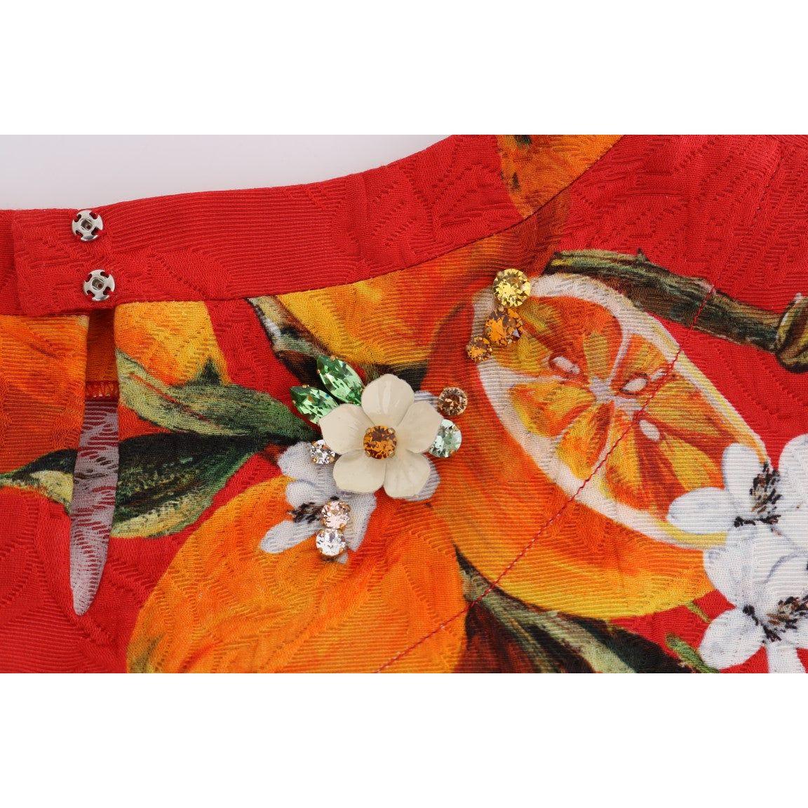 带花朵印花的缀饰绉纱衬衫