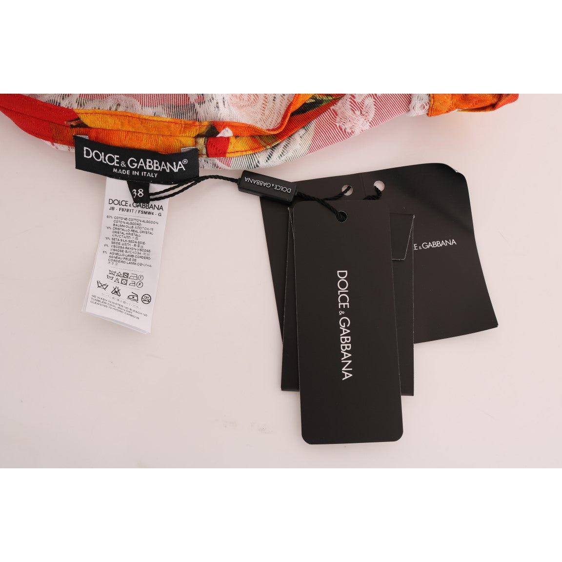 带花朵印花的缀饰绉纱衬衫