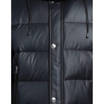 Aquascutum Black Polyester Men Jacket Aquascutum Dark Slate Gray