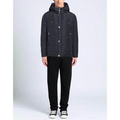 Aquascutum Blue Polyamide Men Jacket
