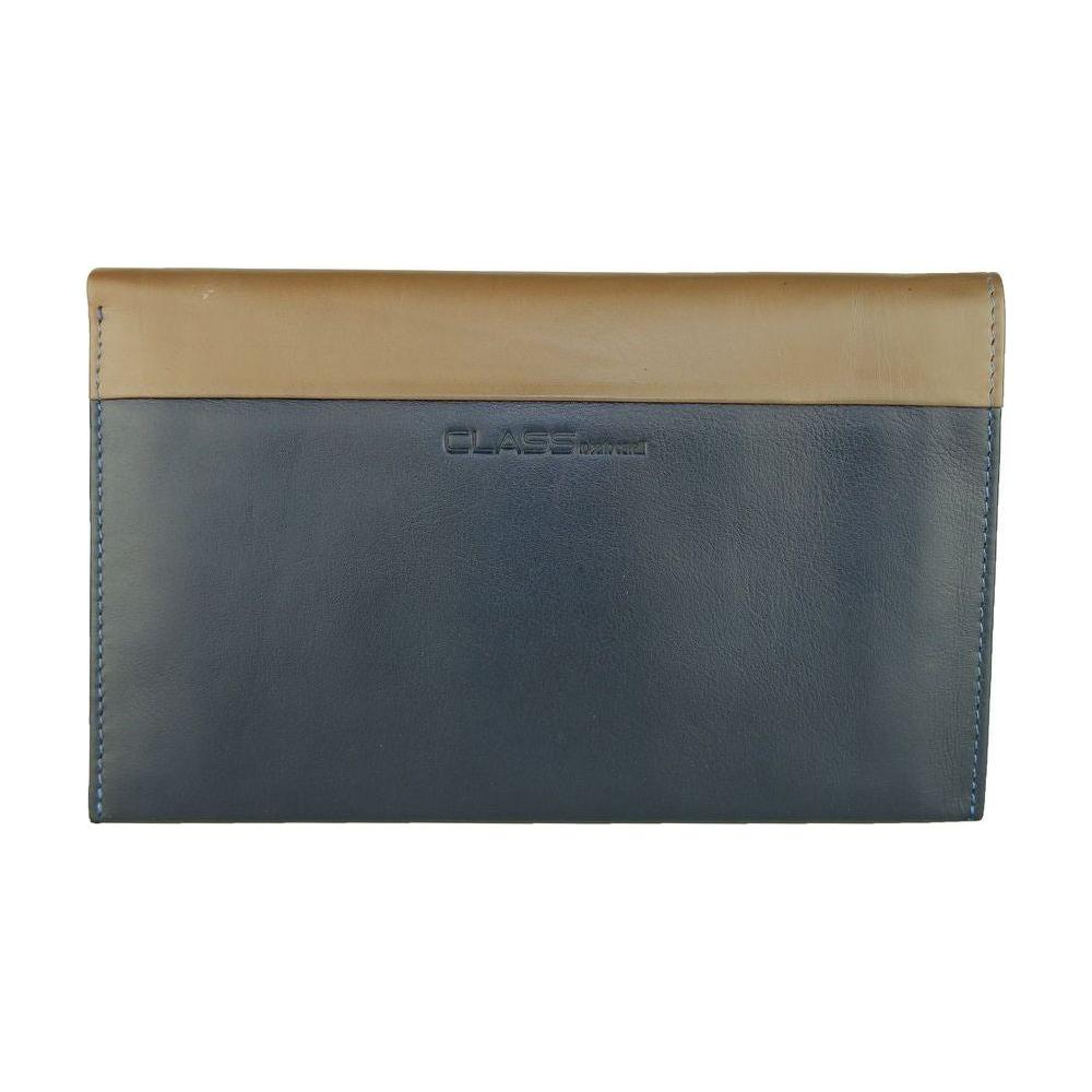 Cavalli Class Blue Leather Men Wallet MAN WALLETS