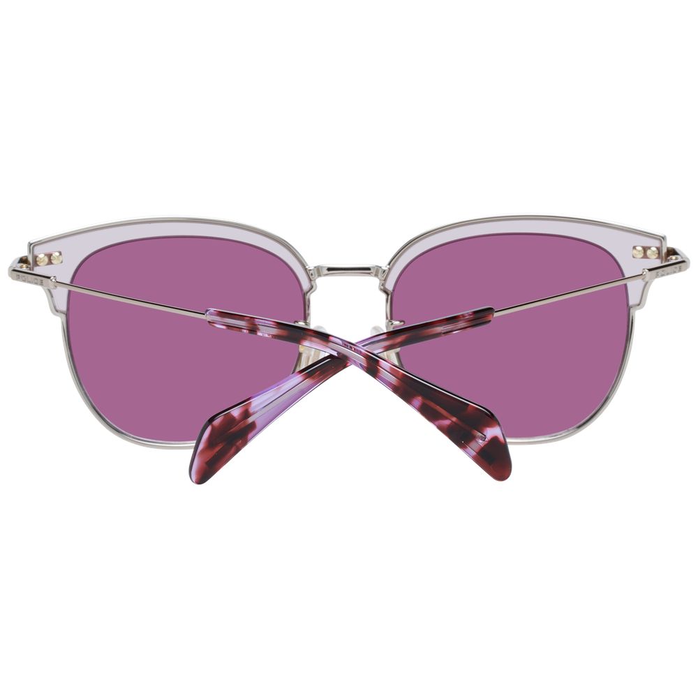Police Burgundy Metal & Plastic Sunglasses