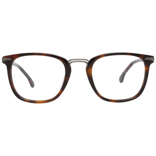 Lozza Brown Unisex Glasses Frame in full-rim plastic with spring hinges, size 50-23-140, featuring a classic brown finish.