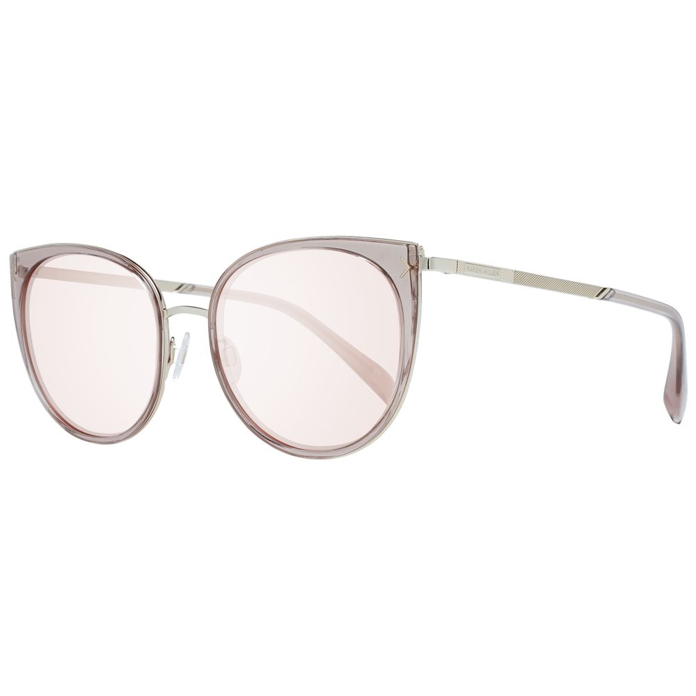 Karen Millen Pink Metal & Plastic Sunglasses