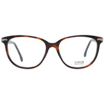 Lozza Brown Women Glasses Frame, full-rim plastic with spring hinges and branded case, size 54-17-140, brown color for women.