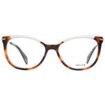Police Brown Women Glasses Frame, full-rim metal & plastic, size 53-16-140, stylish brown eyewear for women with branded case included