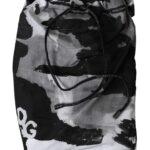 Dolce & Gabbana Multicolor Camouflage DG Logo Beachwear Shorts Swimwear PAN75510-3