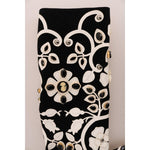 Dolce & Gabbana Black Baroque Floral Crystal Jacket Coats & Jackets