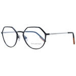 Ermenegildo Zegna Black Men Glasses Frame, full-rim titanium, rectangle style, includes branded case, size 53-19-150.