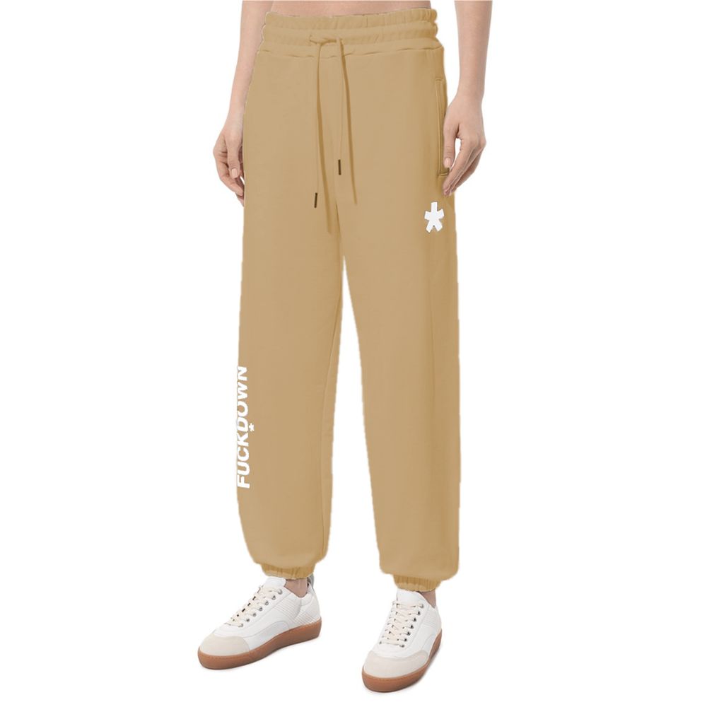 Comme Des Fuckdown Marrone Cotton Women Pant