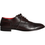 Dolce & Gabbana Brown Calfskin Leather Lace Up Oxford Shoes MV6050-45