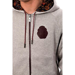 Billionaire Italian Couture Gray Cotton Hooded Sweatsuit TSH1602-5