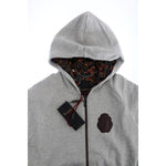 Billionaire Italian Couture Gray Cotton Hooded Sweatsuit TSH1602-5