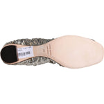 Dolce & Gabbana Silver Patent Leather Scrunch Ballet Flats Shoes LA11406-39