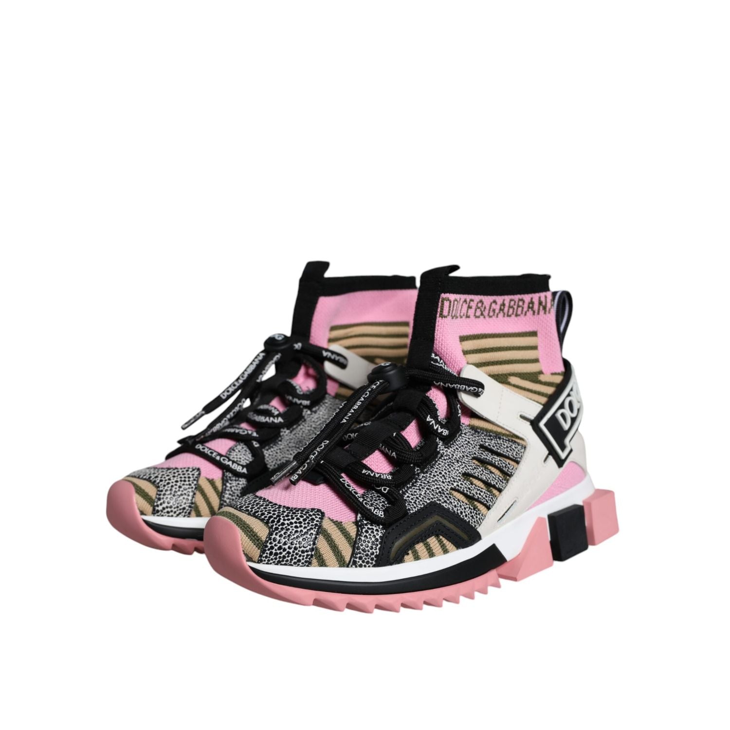 جوارب سورنتو متعددة الألوان من دولتشي آند غابانا بشعار أحذية رياضية