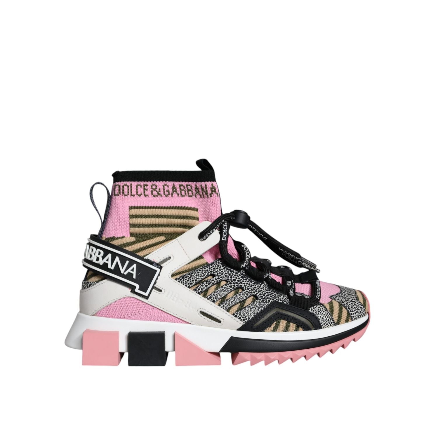 جوارب سورنتو متعددة الألوان من دولتشي آند غابانا بشعار أحذية رياضية