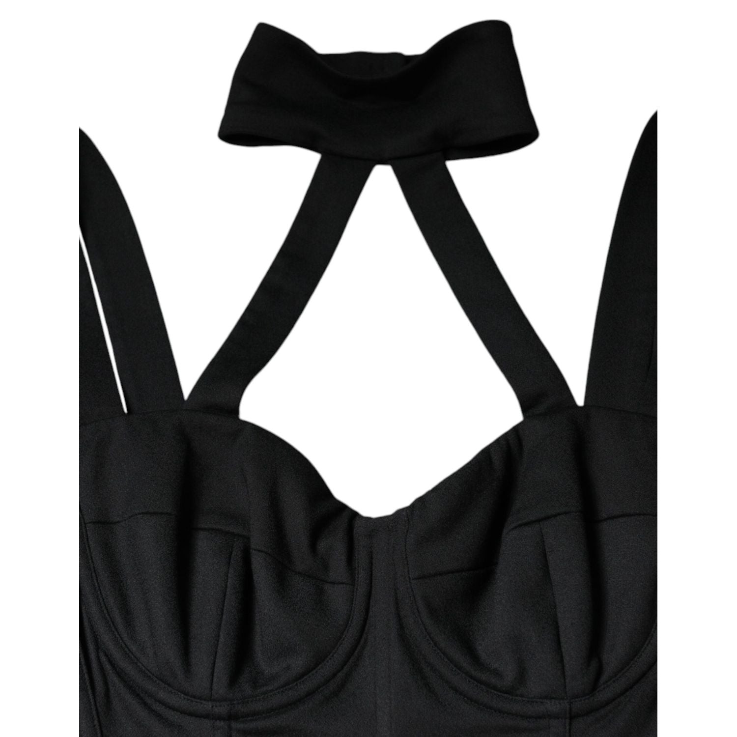 Dolce & Gabbana Black Cut Out Sleeveless Bodycon Mini Dress