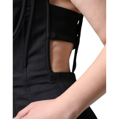 Dolce & Gabbana Black Cut Out Sleeveless Bodycon Mini Dress