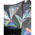 Dolce & Gabbana Silver Iridescent Puffer Full Zip Coat Jacket JKT4096-40