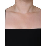 Dolce & Gabbana Black Zipper Bodycon Sheath Midi Dress