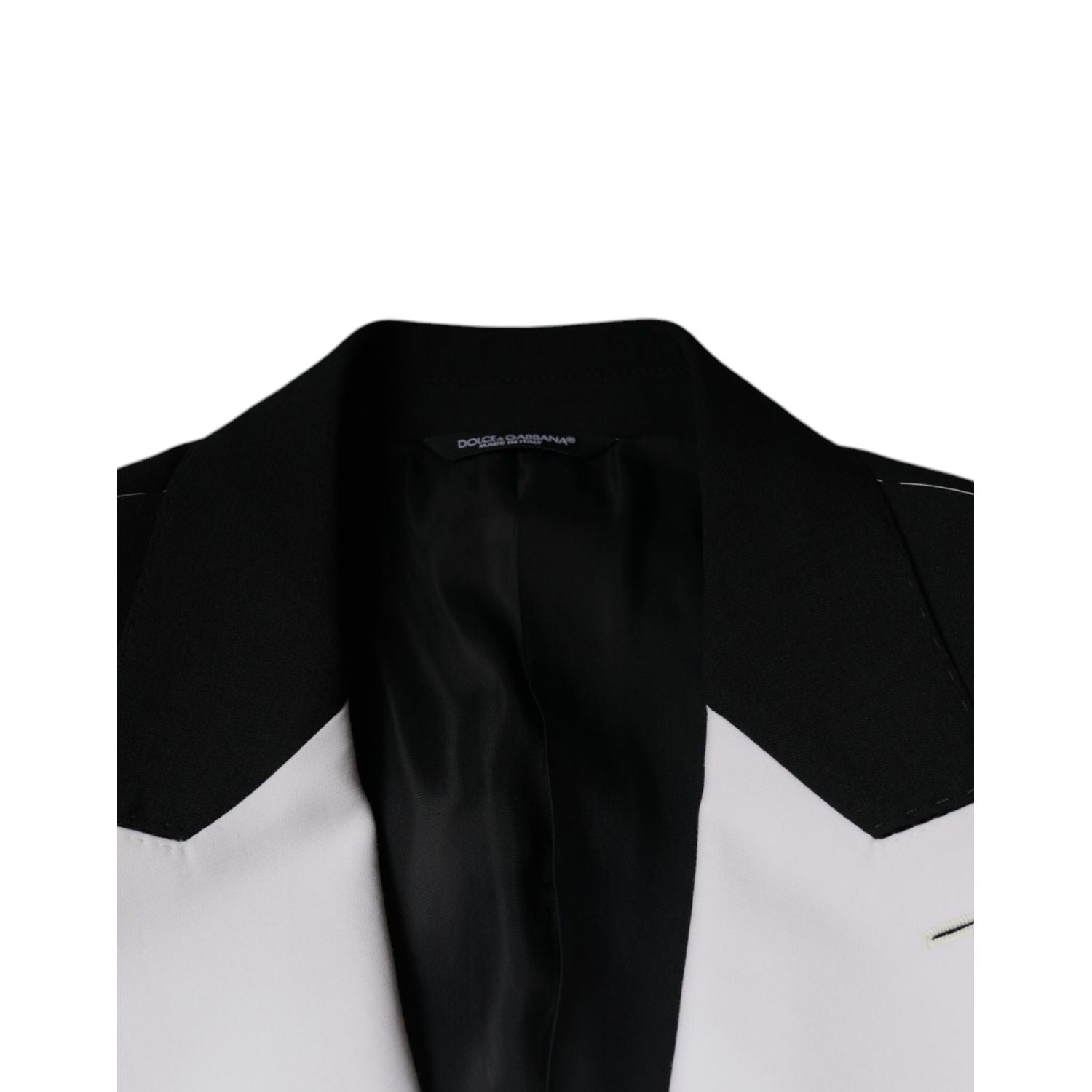Dolce & Gabbana Black White Single Breasted Dress Blazer