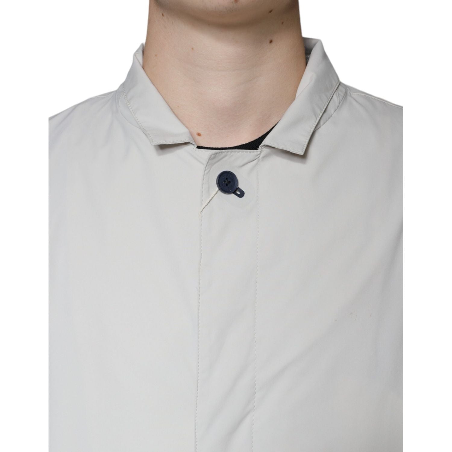 People Of Shibuya Off White Full Zip Coat Men Jacket