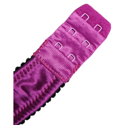 Dolce & Gabbana Purple Silk Underwired Balconette Bra Underwear