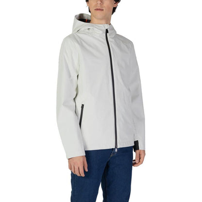 Suns Cream Polyester Jackets & Coat