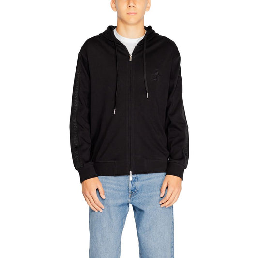 Armani Exchange Black Cotton Hoodie