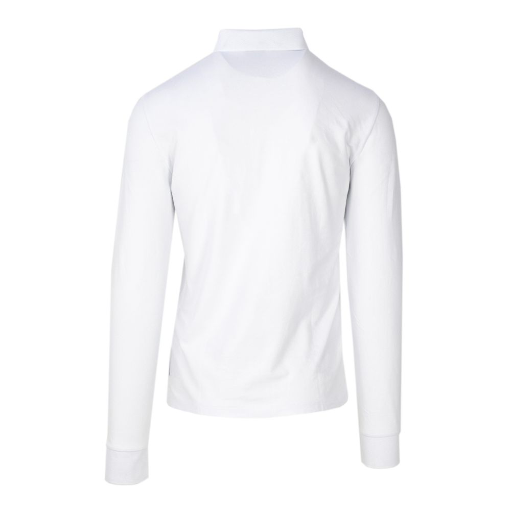 Armani Exchange White Cotton Long Sleeve T-Shirt