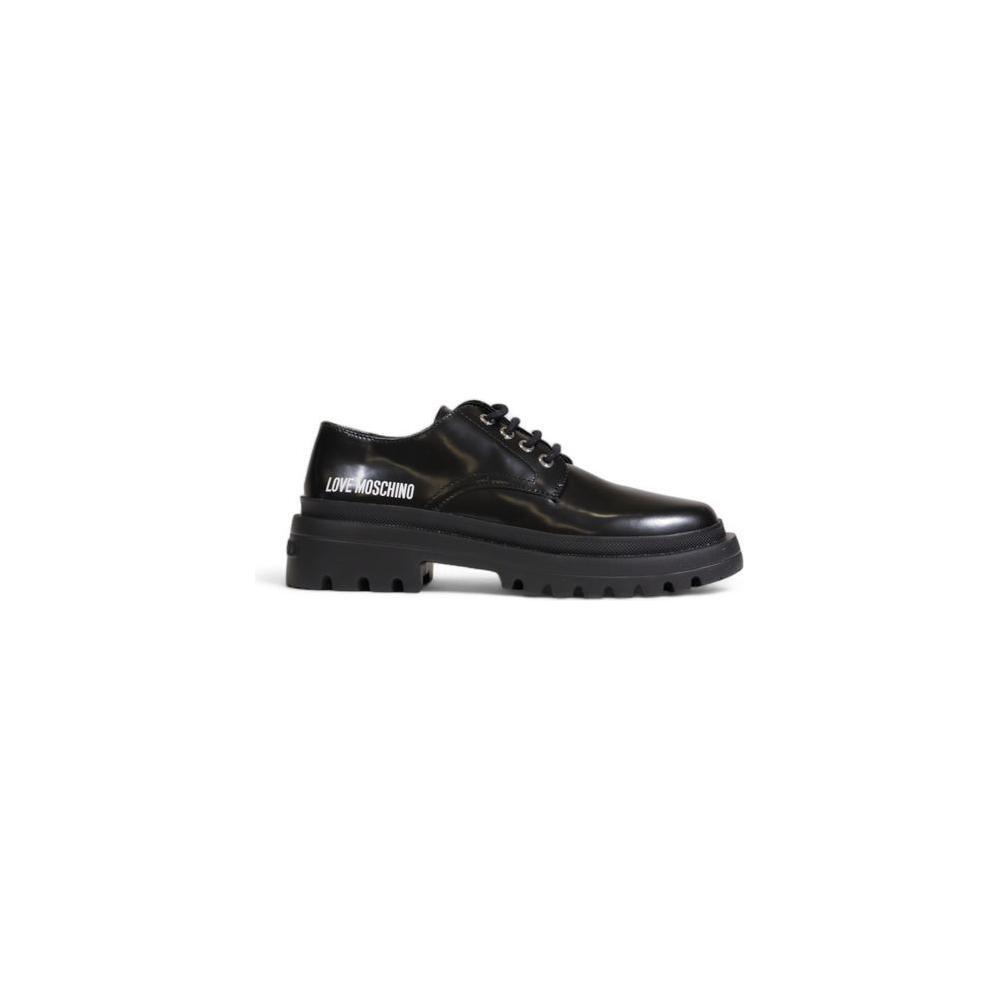 Love Moschino Black Polyethylene Platform Pumps